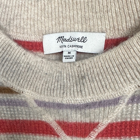 Madewell Red and Blue Crew Neck Sweater - Picture 4 of 5